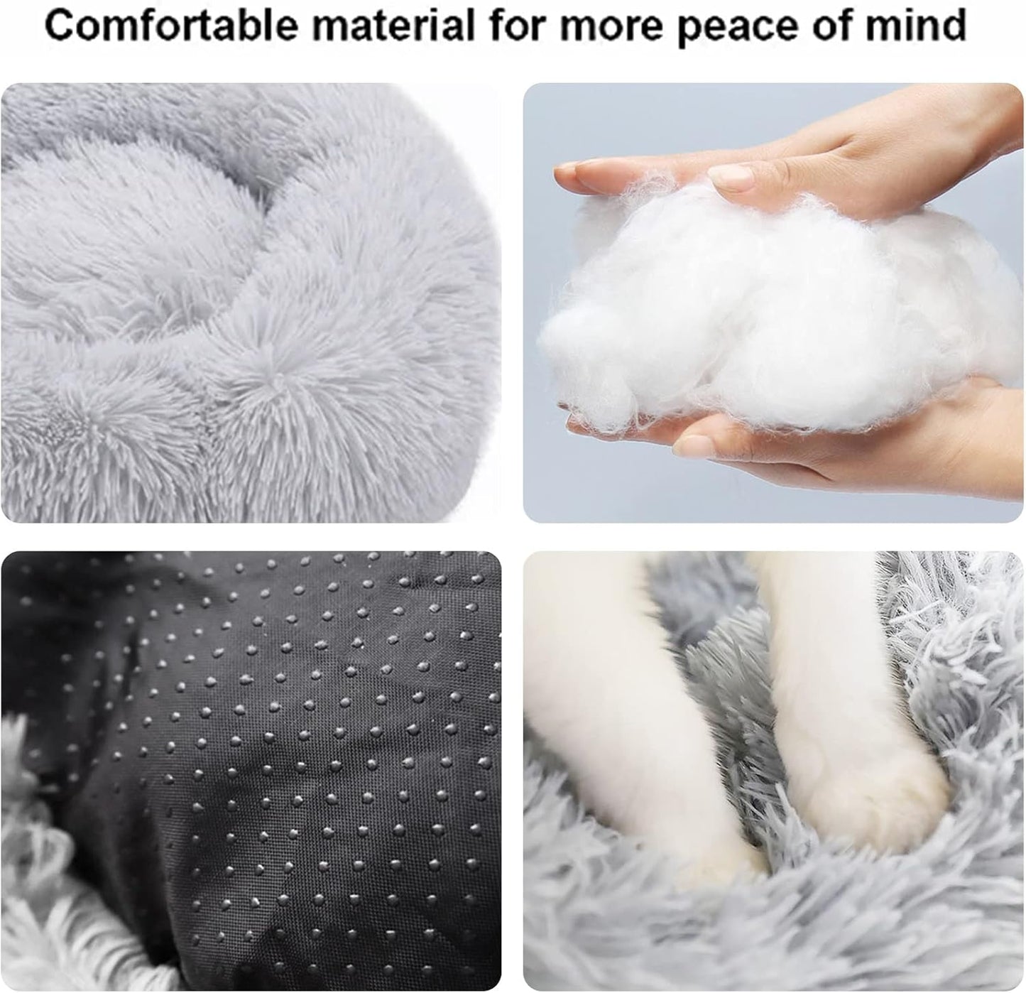 Cozy 20-Inch Dog Bed for Small to Large Dogs & Cats - Plush, Washable, and Slip-Resistant for Ultimate Comfort