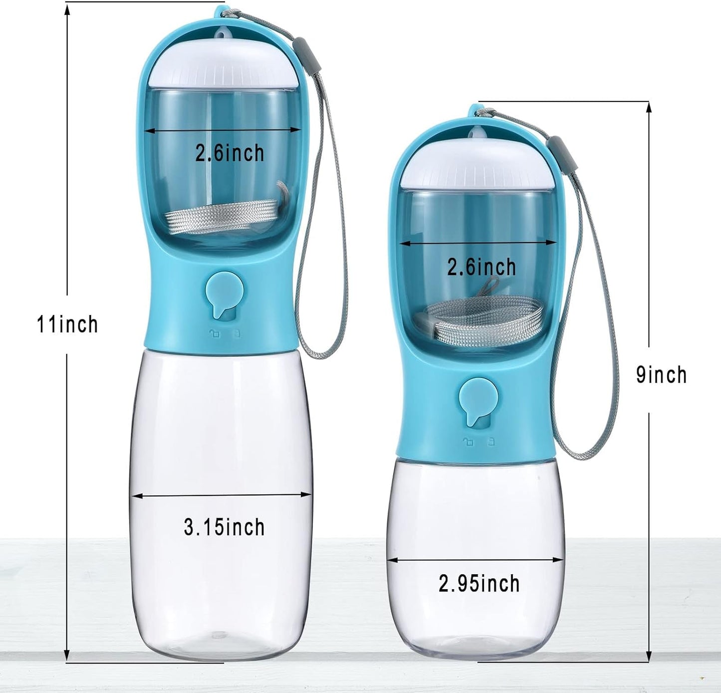 Portable Dog Water Bottle & Food Container - Perfect for Travel, Hiking & Walking with Your Pet!