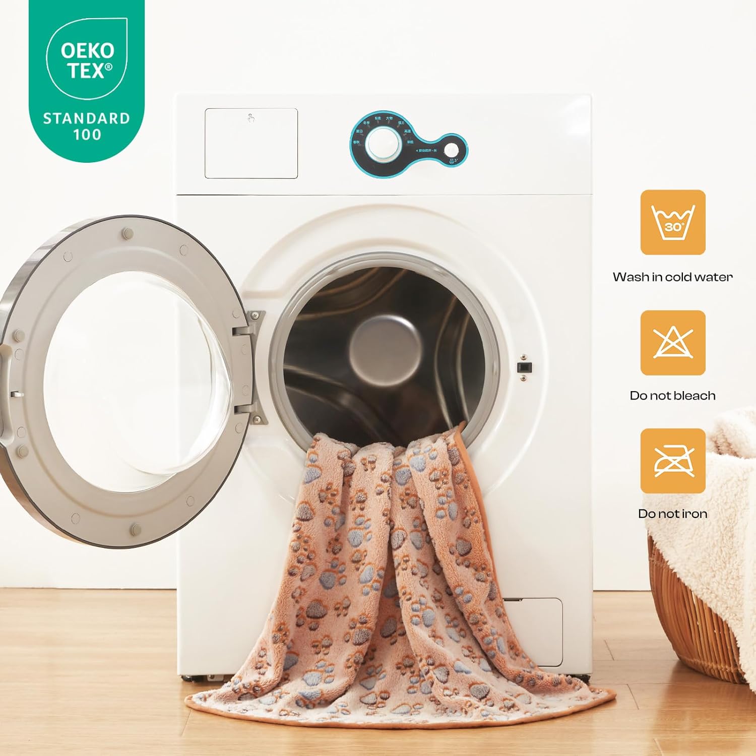 Cozy Up Your Pets with Our 3-Pack Super Soft Fluffy Fleece Blankets - Perfect for Dogs and Cats in Adorable Paw Print Design!