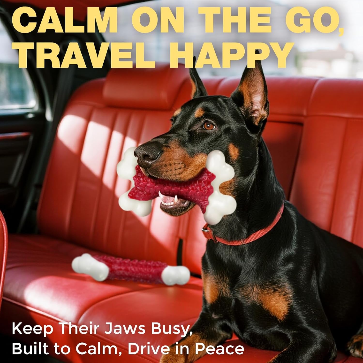 Indestructible Tough Dog Toys for Aggressive Chewers - Large Breed Nylon Bone Toy