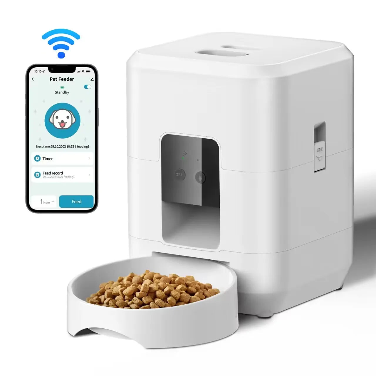Revolutionary Smart Automatic Cat Feeder: Timed & Quantitative Food Dispenser for Cats and Dogs