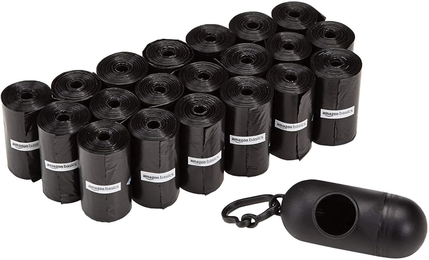 Premium Leakproof Dog Poop Bags with Dispenser - 300 Count, Unscented & Leash Clip Included