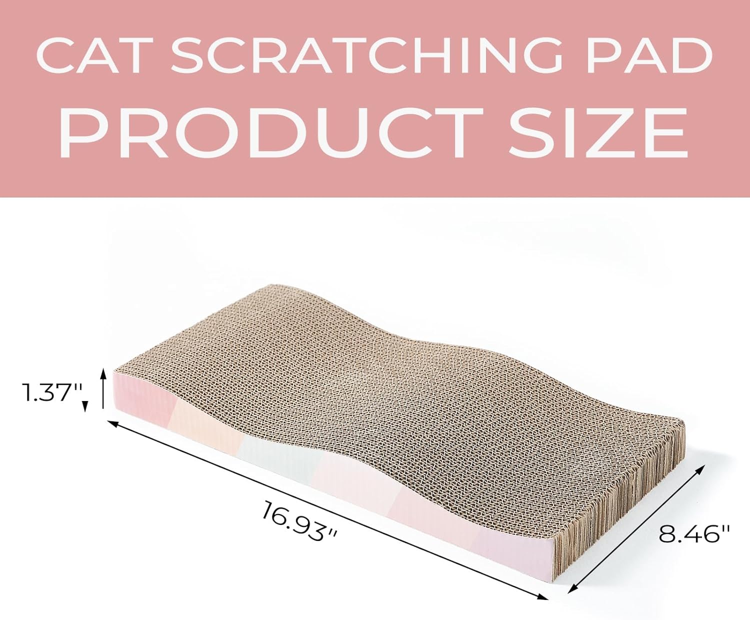 Ultimate Cat Scratching Board - Reversible Cardboard Scratcher with Catnip for Indoor Cats (2 Pack)