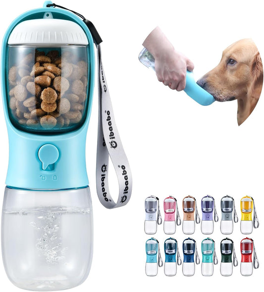 Portable Dog Water Bottle & Food Container - Perfect for Travel, Hiking & Walking with Your Pet!