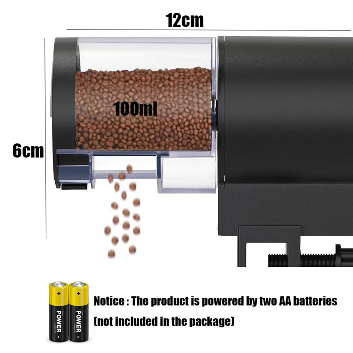 Revolutionize Your Aquarium Care with the Automatic Fish Feeder - 100ml Capacity for Hassle-Free Feeding