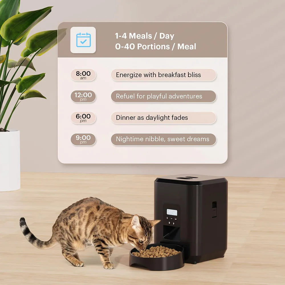 Revolutionary Smart Automatic Cat Feeder: Timed & Quantitative Food Dispenser for Cats and Dogs