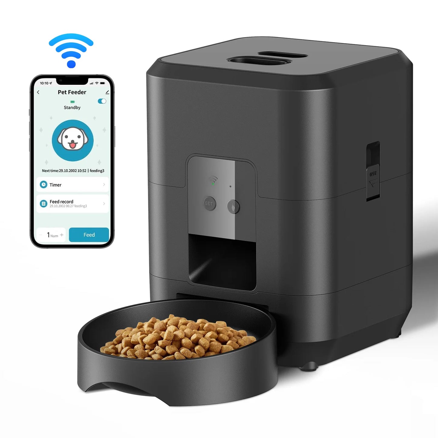 Revolutionary Smart Automatic Cat Feeder: Timed & Quantitative Food Dispenser for Cats and Dogs