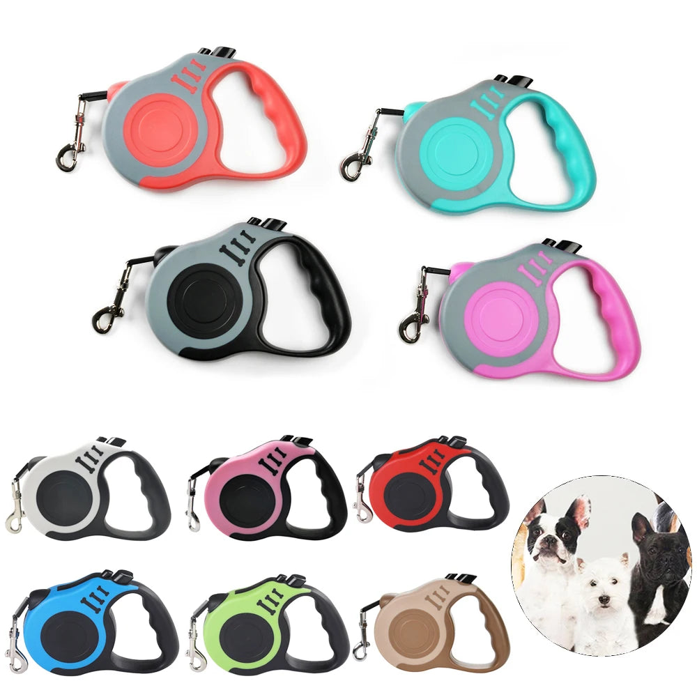 Introducing the Ultimate 3M & 5M Retractable Dog Leash - Strong Nylon Lead for All Dogs and Cats, Perfect for Everyday Adventures!